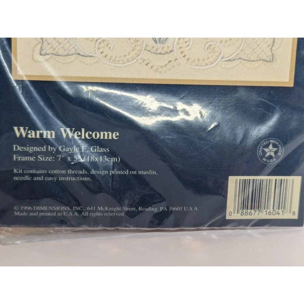 NEW Jiffy‎ Crewel Warm Welcome & Bunny Hideaway Cross Stitch Kits